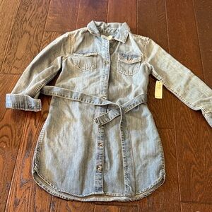 Old Navy Light Blue Denim Kids Dress